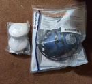 Sperian Half Mask Respirator, Threaded, With 2 Filter Cartridges R95, White. Fixed Price $25.00.