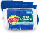 Scotch-brite Zero Scratch Scrub Sponge, 6 Kitchen Sponges, Blue. Fixed Price $22.49.