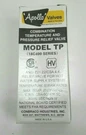Apollo Valves TP134 3/4" Npt 150 Psi 95K Btu/hr Pressure Relief 18C40228. Fixed Price $15.99.