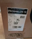 30 Ct Dupont Proshield Xl Disposable Lab Coat Front Snap Elastic Cuff White Ppe. Fixed Price $50.14.