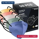 Huheta 50 Packs KN95 Face Mask 5-PLY Breathable & Comfortable Filter Safety. Fixed Price $20.73.