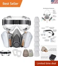 Comfortable Adjustable Face Cover Set Dust And Organic Vapors Protection. Fixed Price $59.99.