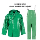 New! Neese Radians Chem Shield 96 Series Jacket W/ Hood & Bibs Green Size: Large. Fixed Price $59.49.