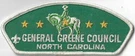 General Greene Council North Carolina Wht Bdr. MX-7146. Fixed Price $9.95.