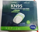Luesay 40 Pack KN95 Folding Protective Dust Disposable Particle Face Mask Pfe. Fixed Price $14.85.