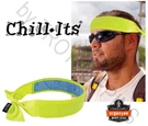 Ergodyne Safety Gear-chill-its 6700CT Hv Green Cooling Bandana W/ties Hot Work. Fixed Price $6.99.