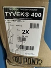 Qty Tyvek 400 Deluxe Coverall Dupont White 2XL TY122SWH2X002500 Wow Sealed. Fixed Price $135.00.