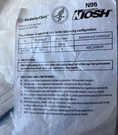 Kimberly-clark Kimtech 53358 N95 Pouch Respirator Mask 50/PK Niosh Approved Ind.. Fixed Price $21.21.