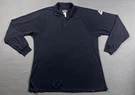 Bulwark Fr Long Sleeve Polo Shirt Mens Xl Reg Navy Blue Flame Resistant Read. Fixed Price $18.00.