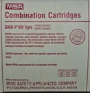 Msa Combination Cartridges GMB-P100 814925 Sealed Lot Of Filters T936. Fixed Price $24.99.