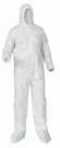Lakeland White Spun Poly Coveralls With Hood Boots, Elastic Wrists, (25) Per. Fixed Price $10.97.
