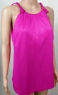 Gretchen Scott Womens Spaghetti Strap High Neck Side Slit Top Pink Size Medium. Fixed Price $30.00.
