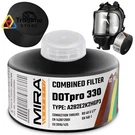 Mira Safety - Dotpro 330 Industrial Grade Gas Mask 110MM X 85MM, Black. Fixed Price $80.39.