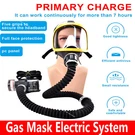 Electric Supplied Air Fed Flow System Device Full Face Gas Mask Respirator. Fixed Price $129.99.