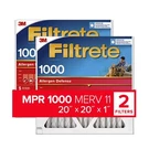 3M Filtrete 20 In. W X H 11 Merv Pleated Air Filter (pack Of 3). Fixed Price $82.05.