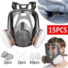 Full Gas Mask Painting Spraying Respirator W/filters For 6800 Facepiece Us. Fixed Price $15.88.