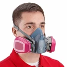 3M 7502 Half Face Ppe Respirator Mask & 2- 60921 Organic Vapor Cartridge Medium. Fixed Price $69.95.