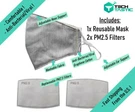 Nanotech Unisex Soft Comfort Reusable Washable Face Mask W/ Filter Antibacterial. Fixed Price $7.95.