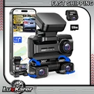 Dash Cam Free 128GB Card, Built-in Wi-fi Gps 3.18 Ips Screen, Wdr Night Vision. Fixed Price $91.79.