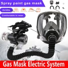 Electric 6800GAS Mask Full Respirator Paint Spray Chemical Safety Facepiece. Fixed Price $129.99.