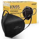 Akgk KN95 Face Mask 1 Box Of 50 Pcs (black). Fixed Price $20.00.