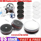 80 Mm Replaceable Cartridges Set P-A-1 Dual Respirator Filters Us. Fixed Price $47.99.