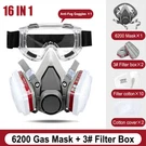 6200 Safety Half Face 16 Gas Mask Chemical Vapor Paint Spray Respirator Set. Fixed Price $16.99.