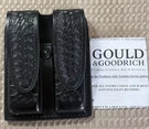 New Gould & Goodrich K647-2WHS Double Mag Case Black Basketweave Leather Usa. Fixed Price $24.95.