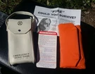 Vintage Nakagawa Orange Emergency Escape Smoke Mask W/leather Carry Case Japan. Fixed Price $55.00.