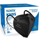 Huheta KN95 Face Masks, Packs Of 30 Black Mask, 5-LAYERS Protection,. Fixed Price $14.00.