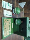 Vintage Breath Life Emergency Oxygen Kit W 2 Spheres, Mask, Portable Case. Fixed Price $65.00.