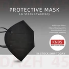 50/100PCS Black KN95 Face Mask Layer Bfe 95% Disposable Respirator. Fixed Price $18.75.