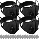 4 Pcs Dust Mask Breathable Reusable Respirator With Filters Adjustable A.... Fixed Price $26.40.