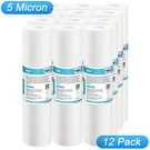 12 Pack Micron 10X2.5" Sediment Water Filter For Aqua-pure AP11T, AP101T AP110. Fixed Price $34.99.