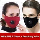 Face Mask Anti Dust With Free Pm 2.5 Filters Washable, Reusable Valve. Fixed Price $8.49.