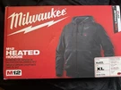 Milwaukee M12 Heated Hoodie Kit 306B-21XL With Battery And Charger. Fixed Price $145.00.