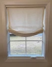 Relaxed Belgian Linen Cordless Roman Shade Beige White Gray Light Filtering. Fixed Price $150.00.