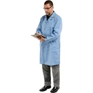 Superior Surgical 473-L Microstatic Esd Lab Coat Blue Unisex. Fixed Price $57.22.