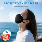 Borje KN95 Face Masks Adults 50 Pack 5-PLY Black Disposable 95% Filter. Fixed Price $44.99.