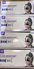 Medline Fluid-resistant Face Mask With Ties & Shield, Ref NON27710, Qty 100. Fixed Price $40.00.