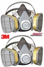 2- 3M Disposable Half Respirator Facepiece Mask Organic Vapor Acid Gas Lrg.. Fixed Price $65.95.