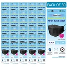 (pack Of 30) Happy Life, Good Day KF94 Black Face Mask Adult Size Made In Korea. Fixed Price $24.99.