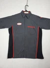 Nissan Mechanic Work Shirt Matt Racing Short Sleeve Gray Red Kap Men's Size Med. Fixed Price $13.05.