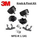 3M Knob And Pivot Kit #L-141 (for Wide View Faceshield L-130) L-series Headgear. Fixed Price $37.98.