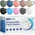 Disposable Face Masks For Adults - 100 Pack Individually Wrapped, 4 Ply Prote.... Fixed Price $22.35.