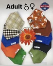 New Adult Face Covering Mask 100% Cotton Nose Wire Washable Filters MEN1. Fixed Price $10.25.