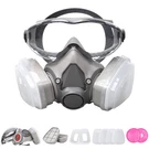Painters Welders Gas Mask 2-IN-1 Reusable Respirator With Filters. Fixed Price $51.99.