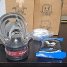 Niobit 8001CN Full Face Respirator Mask With Filter Cartridge & Accessories. Fixed Price $30.00.