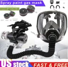 Supplied Air Full Face Gas Respirator Paint Spraying& 4*80MM Replaceable Filter. Fixed Price $115.99.