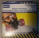 North By Honeywell 7700 Series Half Face Respirator, Medium, With 2 New Filters. Fixed Price $35.50.